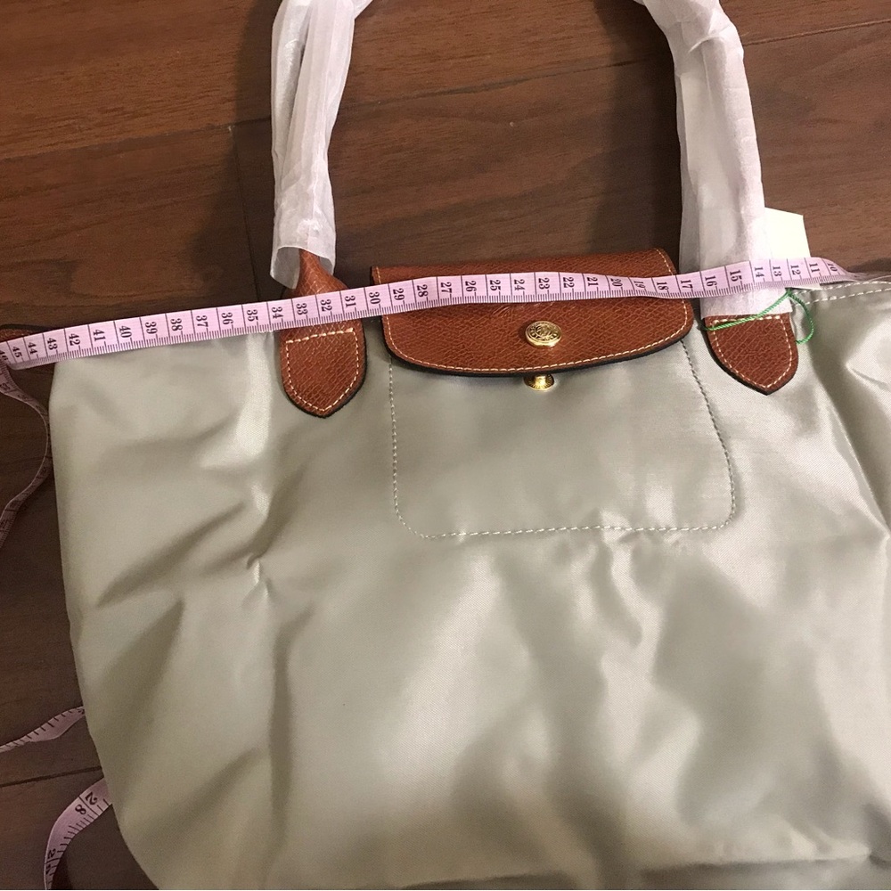 Longchamp Tote in Pebble Body with Brown Leather Flap - Picture 5 of 10